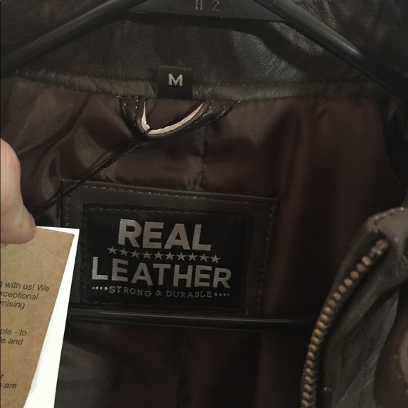 Blingsoul 100% Real Leather Biker Jacket - Picture 2 of 8